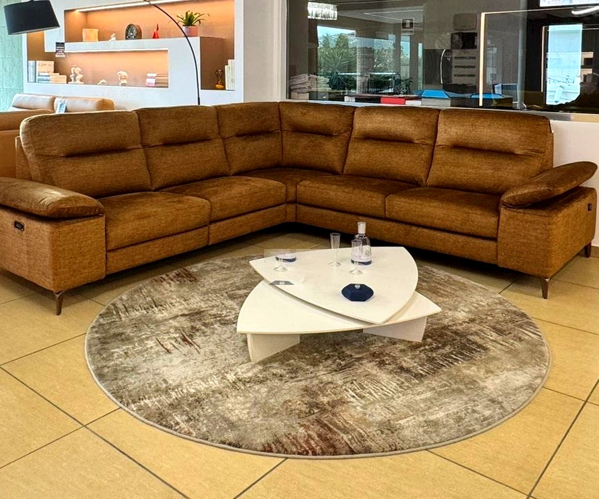 Divano Angolare FIRST – Recliner Elettrico, USB e Funzioni Salvaspazio